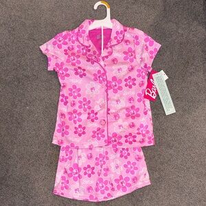 Barbie Pink Floral Kids Pajama Set
